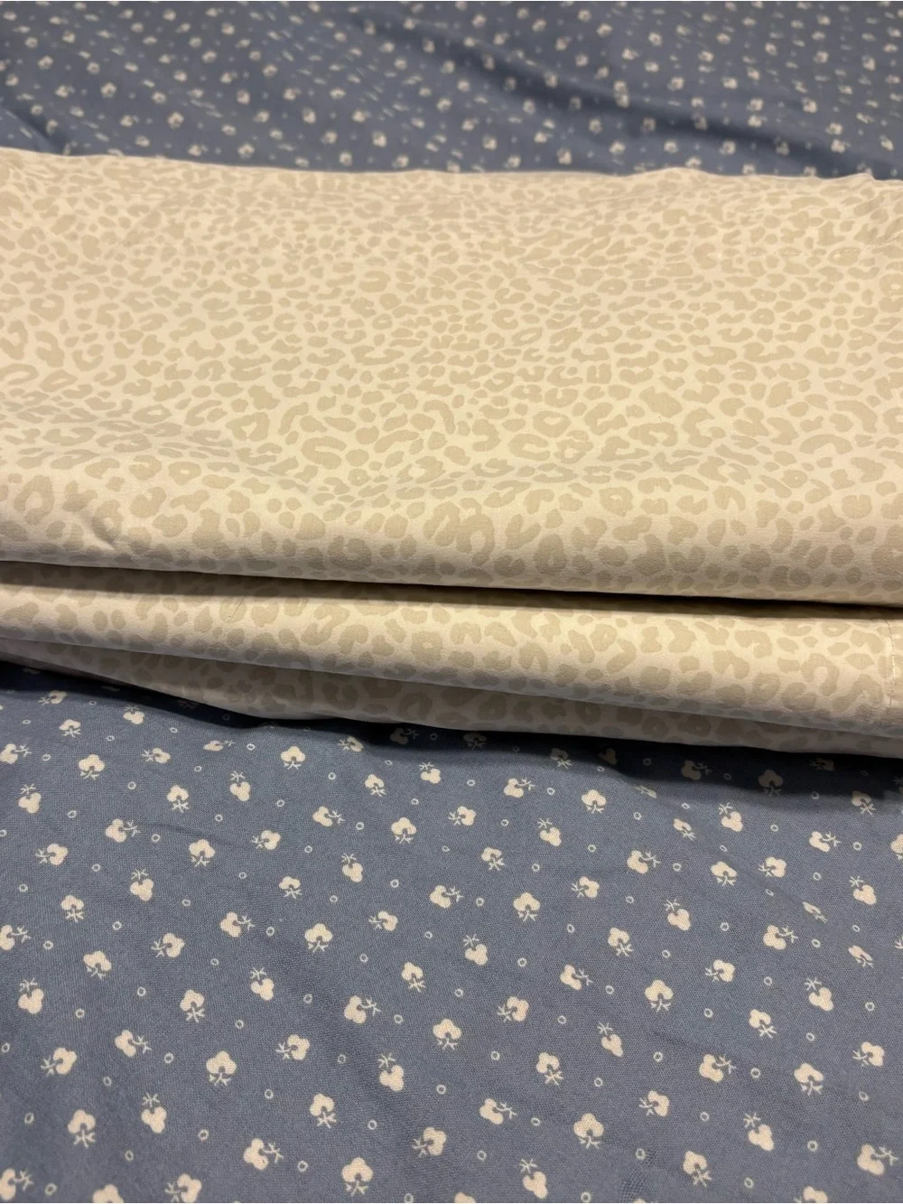 Lauren Ralph Lauren Light Grey Leopard Print Flat sheet only